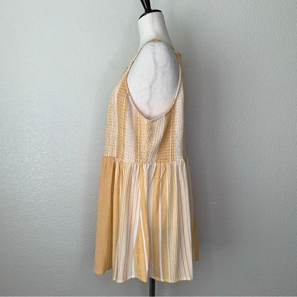 NWT Torrid Babydoll Rayon Crepe Smocked Tank Top